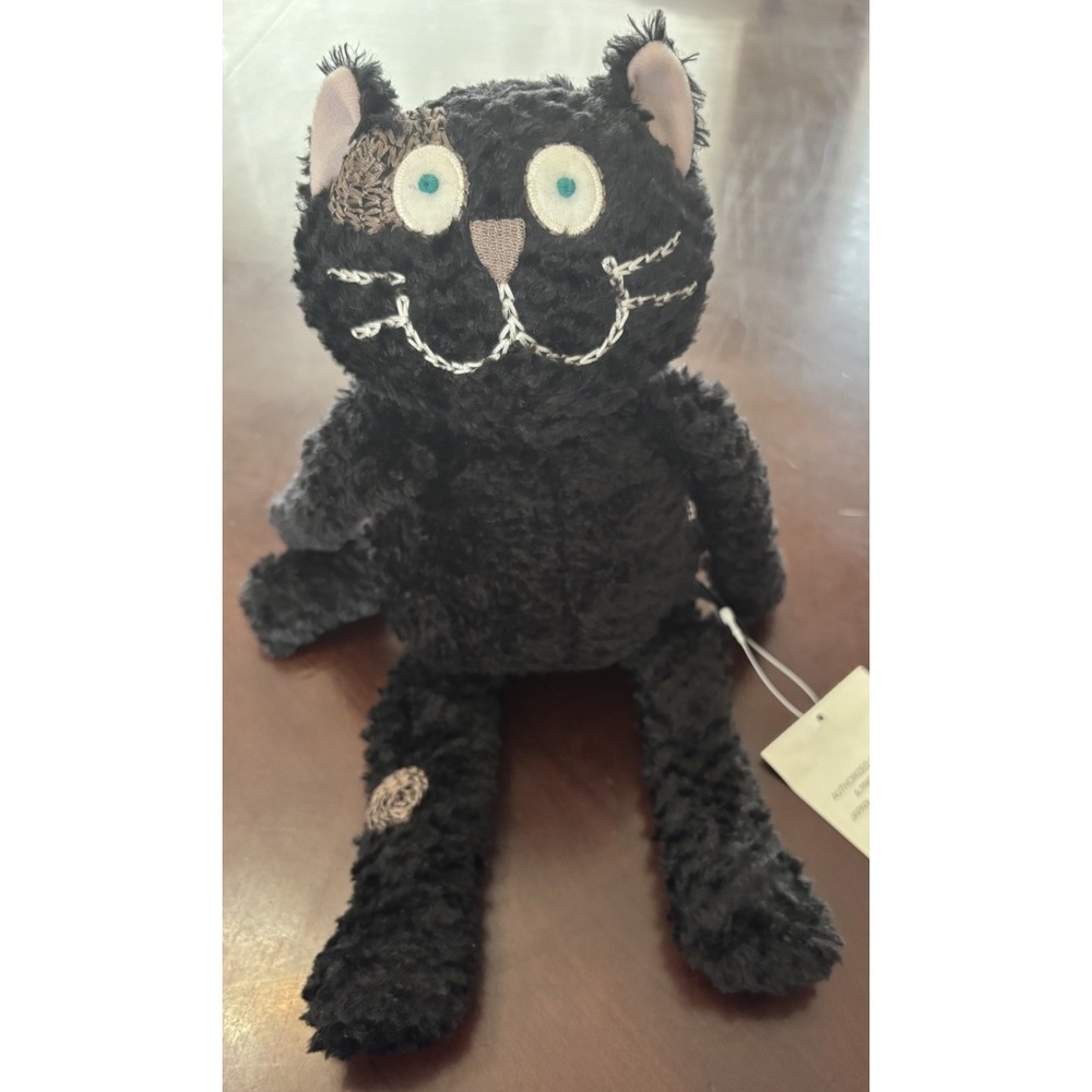 Manhattaner's Black Cat Plush Doll NWT Japan Artists Society NY Artists Guild